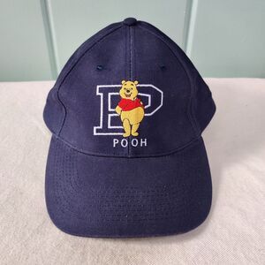 Vintage NEW 1990s Disney Winnie‎ the Pooh Varsity Style Baseball Cap, Blue NWT